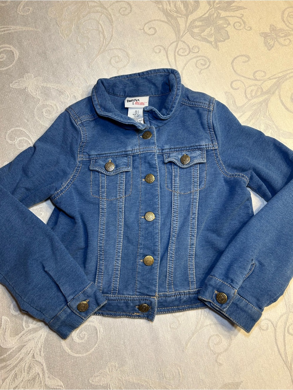 Children's Denim Jacket - Blue Jean Jacket with Button Front